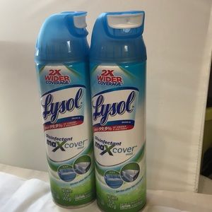 2 Cans LYSOL MAX Disinfecting Spray